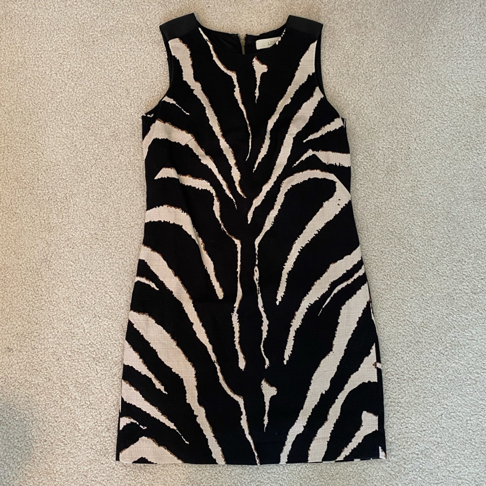 Loft animal print dress